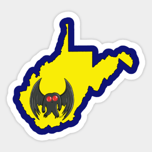 Mothman WV Kawaii Sticker